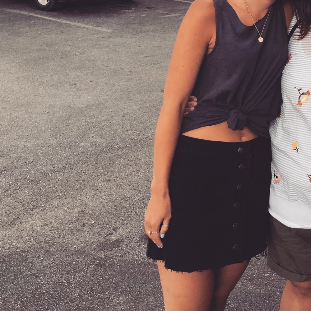 Madewell denim skirt